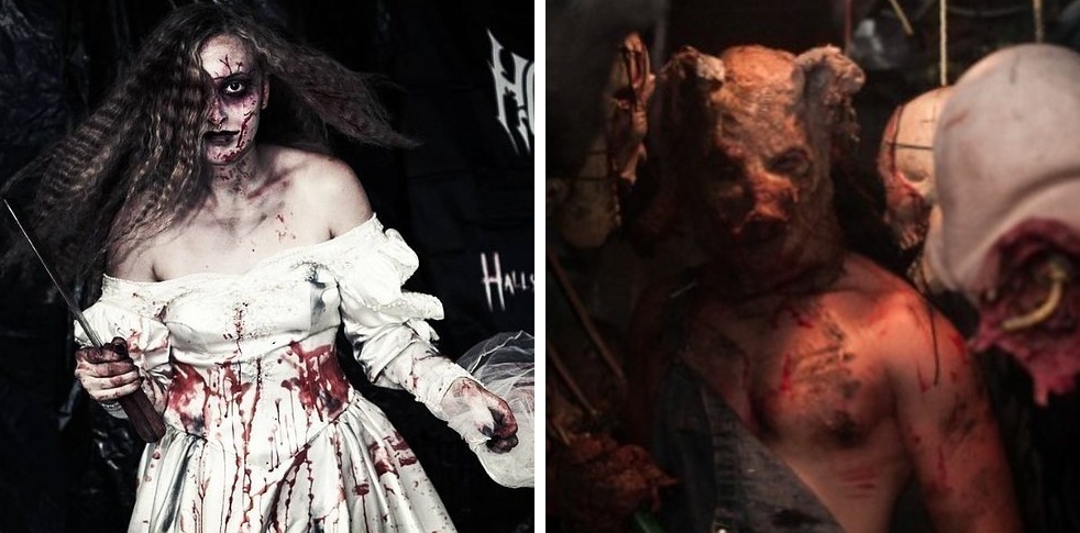 Halls of Horror; Palmerton, Pensylvánie - Může se tady stát, že se vás během prohlídky někdo dotkne a pokud si ještě připlatíte, mohou vás pošplíchat falešnou krví. Takže, pokud máte rádi krváky, tento bude přímo pro vás!