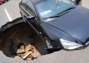 Co dělat, když uváznete v takové díře!