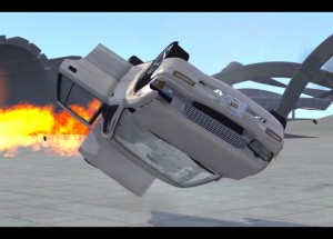 Zpomalené havárie letících aut!