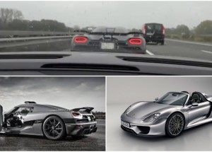 Řidiči Porsche 918 a Koenigsegg Agera R závodili na německé dálnici. To je pecka!