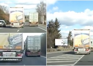 Český řidič kamionu předjížděl jako blázen. To snad nemyslí vážně!