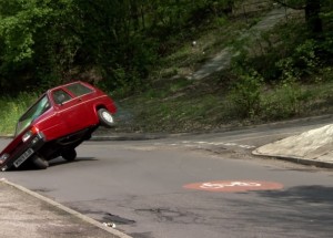Uřídí tuto elegantní tříkolku při vyšší rychlosti?