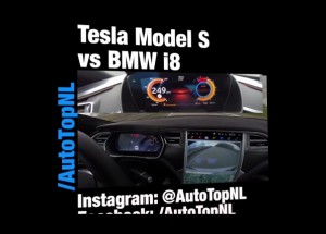 Sledujte rozdílnou jízdu Tesla Model S P90D a BMW i8