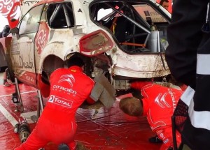 Oprava trvala pouhých 30 minut a molh pokračovat v RALLY 2016!