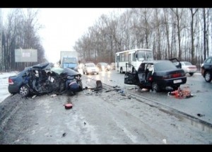 Sestřih nehod na ruských silnicích!