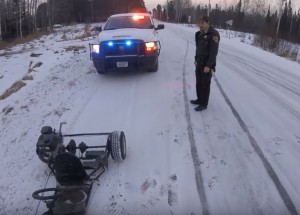 Drift na prvním sněhu - s motokárou