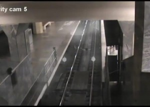 "Vlak duchů" zachytili bezpečnostní kamery v Rusku