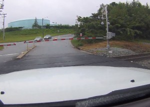 Srážka automobilu s vlakem