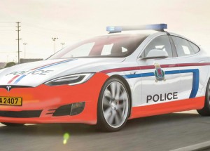 Tohle jinde neuvidíte! Tesla Model S jako policejní vůz v Lucembursku