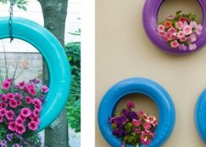Staré pneumatiky nepatří na odpis: Vytvořte z nich nádherné zahradní dekorace