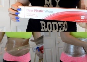 S potravinářskou fólií dosáhla výsledku, po kterém touží každá žena!